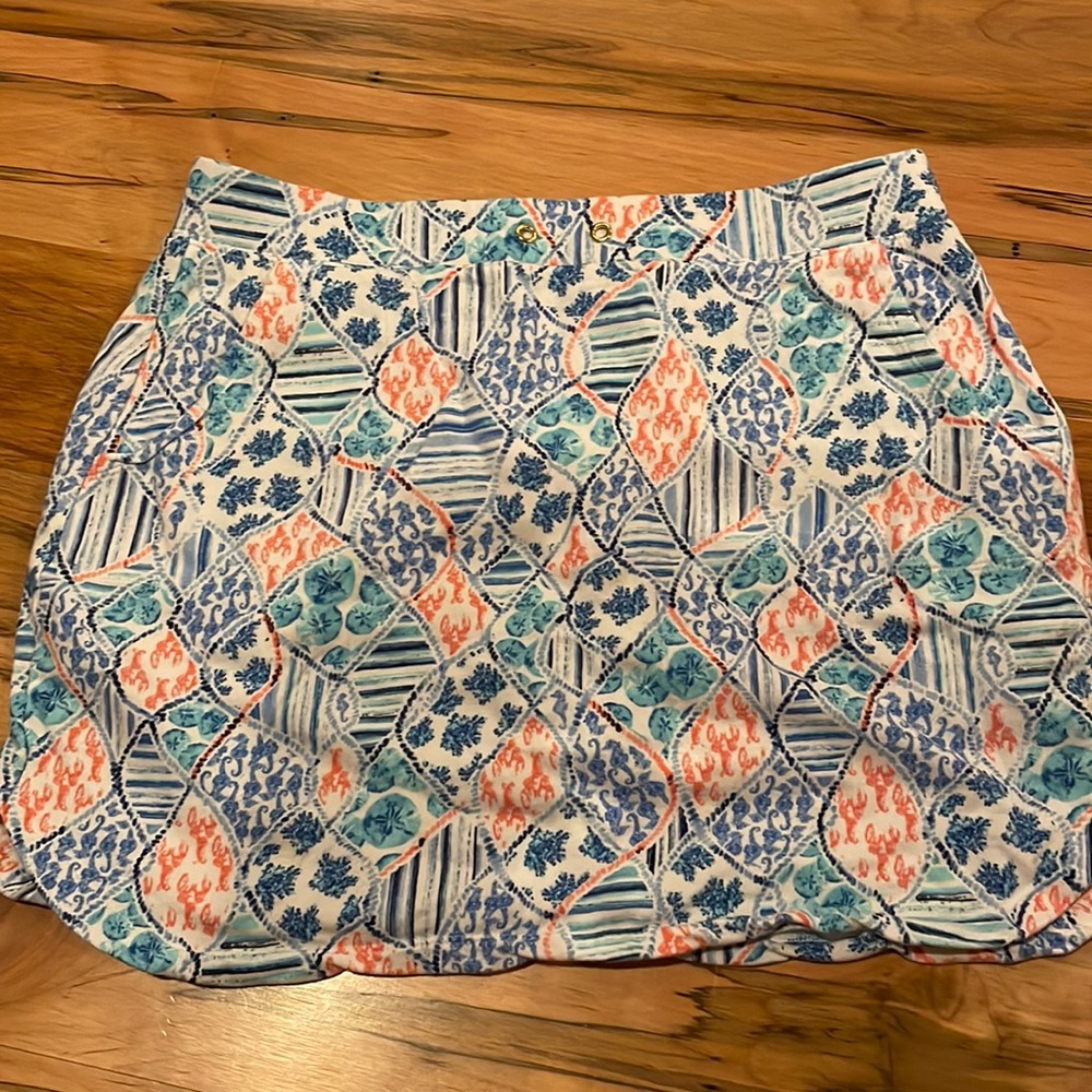 Blue white orange, skirt size M